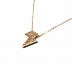 Campbell + Charlotte JuJu Lightning Bolt Charm Necklace Wear