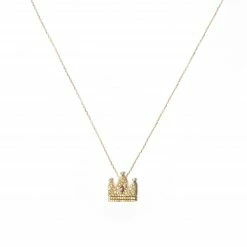 Campbell + Charlotte Juju Crown Charm Necklace