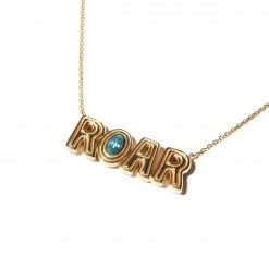 Campbell + Charlotte Wear JuJu ROAR Charm Necklace - Tourmaline