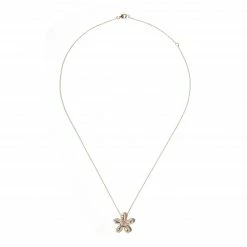 Campbell + Charlotte JuJu Flower Charm Necklace - Pink Sapphire Wear