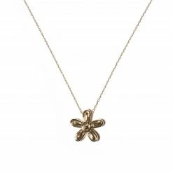Campbell + Charlotte JuJu Flower Charm Necklace - Pink Sapphire Wear