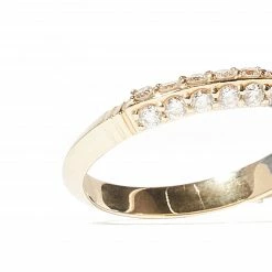 Campbell + Charlotte The Crew Knife Edge Stacking Ring - Diamond