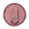 CeCe Barfield Inc. Paris Placemat, Rose X Burgundy Live