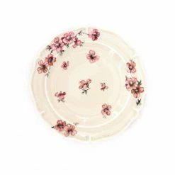 Madame De La Maison Live Set Of 5 Cream Floral Limoges Plates