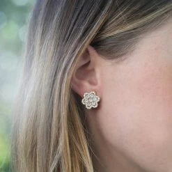 ASHA Delphine Pave Stud 7 ASHA Delphine Pave Stud