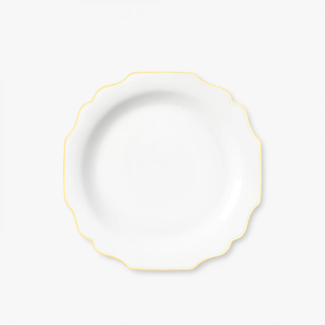 Augarten Porcelain Dinnerware Dessert Plate, 20 Cm, Belvedere Gold Rim 1 Augarten Porcelain Dinnerware Dessert Plate, 20 Cm, Belvedere Gold Rim