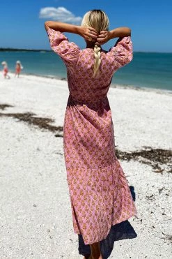 Emerson Fry Lucy Dress, Pink Marigolds 12 Emerson Fry Lucy Dress, Pink Marigolds