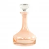 Estelle Colored Glass Vogue Decanter, Blush Pink Live