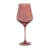 Estelle Colored Glass Live Wine Glass (Set Of 2), Rose