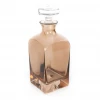 Estelle Colored Glass Decanter, Amber Smoke Live