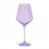 Estelle Colored Glass Wine Glass (Set Of 2), Lavender