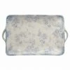 Arte Italica Live Giulietta Blue Rectangular Tray W/handles
