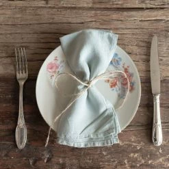 Madame De La Maison Set Of 8 Floral Plates With Silver Trim