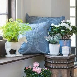 Juliska Live Berry & Thread Whitewash 7" Planter & Saucer