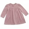 Busy Bees Ginny Girls Peter Pan Collar Dress, Pink Blue Stripe For Kids