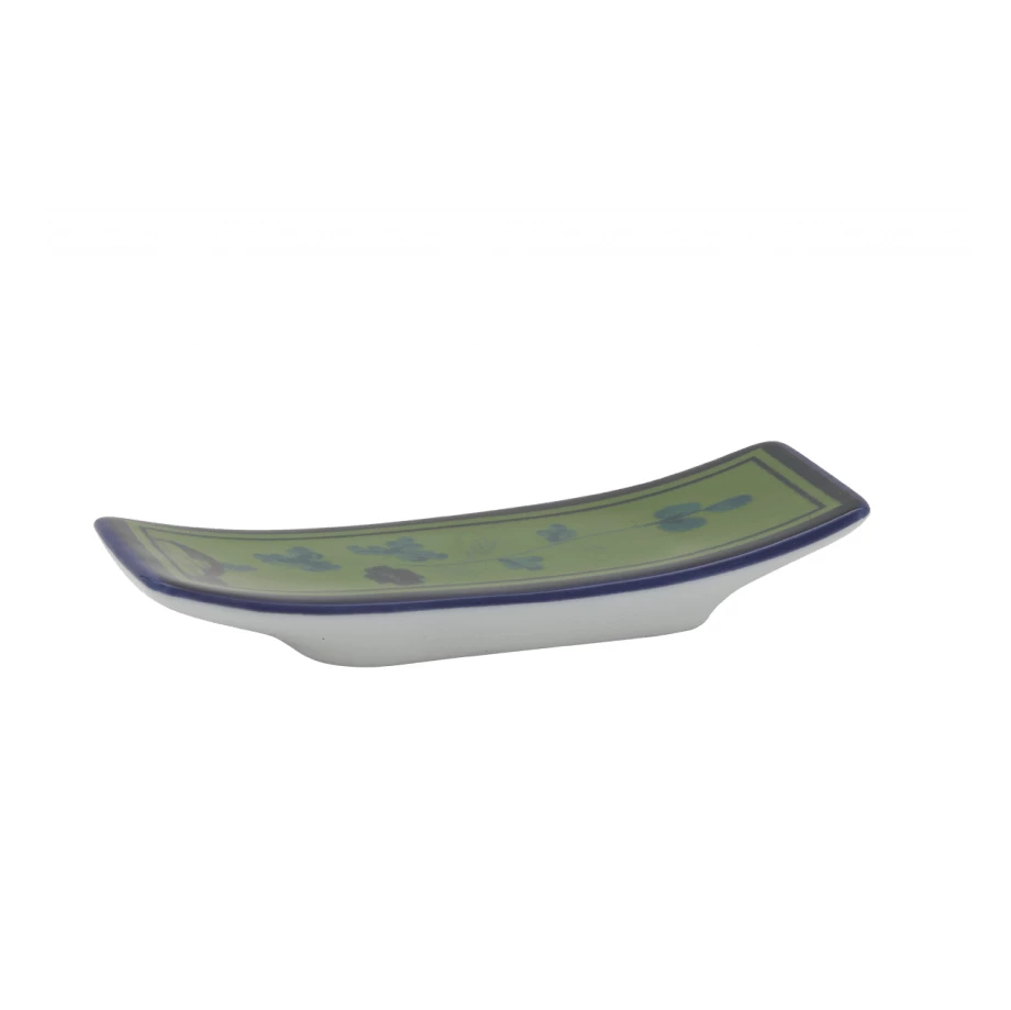 Richard Ginori 1735 Oriente Italiano Chopsticks Rest, Malachite 1 Richard Ginori 1735 Oriente Italiano Chopsticks Rest, Malachite