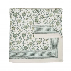 Maison Margaux Green Petals Tablecloth