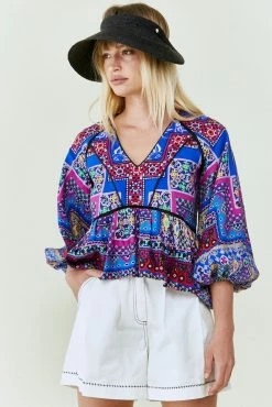 Hunter Bell Grayson Top, Multi Talavera