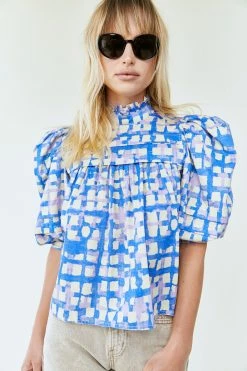 Hunter Bell Wear Sofia Top, Cobblestone Blue