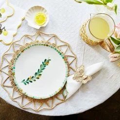 Maison Margaux Live Toscana Green Dessert Plate