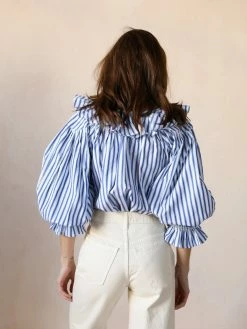 MILLE May Top, Blue Stripes Wear