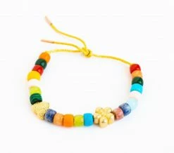 La Lumiere NY Semi Precious Stone Lurex Rainbow Bracelet Wear 15 La Lumiere NY Semi Precious Stone Lurex Rainbow Bracelet Wear