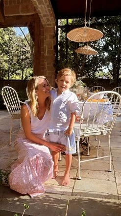 Coco Shop Maxi Skirt, Pink Leaf Wear