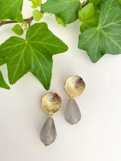 M Donohue Collection Ellie Grey Earrings Wear