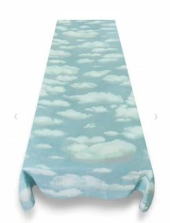 Summerill Shop New Nuages Cloud Linen Tablecloth, Sky Blue 5 Summerill Shop New Nuages Cloud Linen Tablecloth, Sky Blue