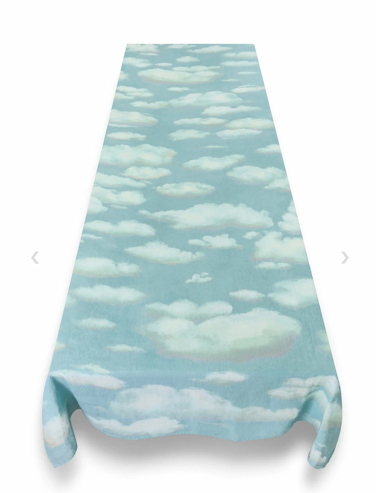 Summerill Shop New Nuages Cloud Linen Tablecloth, Sky Blue 3 Summerill Shop New Nuages Cloud Linen Tablecloth, Sky Blue