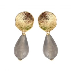 M Donohue Collection Ellie Grey Earrings Wear