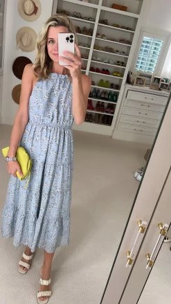 En Saison Sullivan Midi Dress, Blue Wear