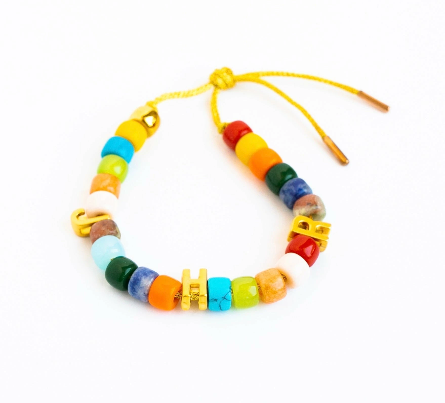 La Lumiere NY Semi Precious Stone Lurex Rainbow Bracelet Wear 7 La Lumiere NY Semi Precious Stone Lurex Rainbow Bracelet Wear