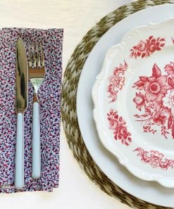 Only On The Avenue Garden Rose Melamine Plate, Red