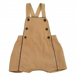 Busy Bees Judson Boys Romper, Khaki Corduroy For Kids