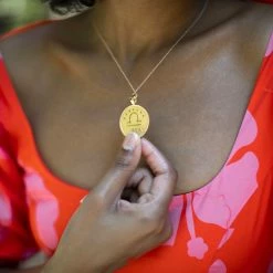 Jane Win LIBRA JW Zodiac Pendant Coin (Sep 23 - Oct 22) Wear