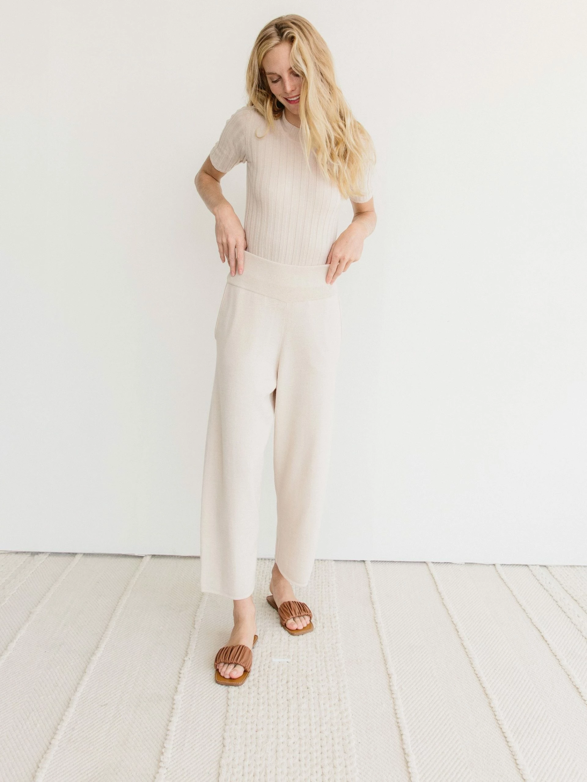 Kilte Wear The Kimberly Pant In Cream 2 Kilte Wear The Kimberly Pant In Cream