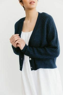Kilte Wear The Philomena Cardigan In Navy