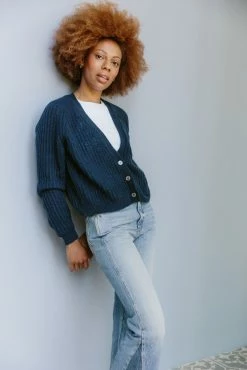 Kilte Wear The Philomena Cardigan In Navy