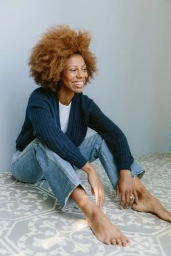 Kilte Wear The Philomena Cardigan In Navy