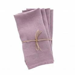 Madame De La Maison Linen Napkins (Set Of 4), Lavande