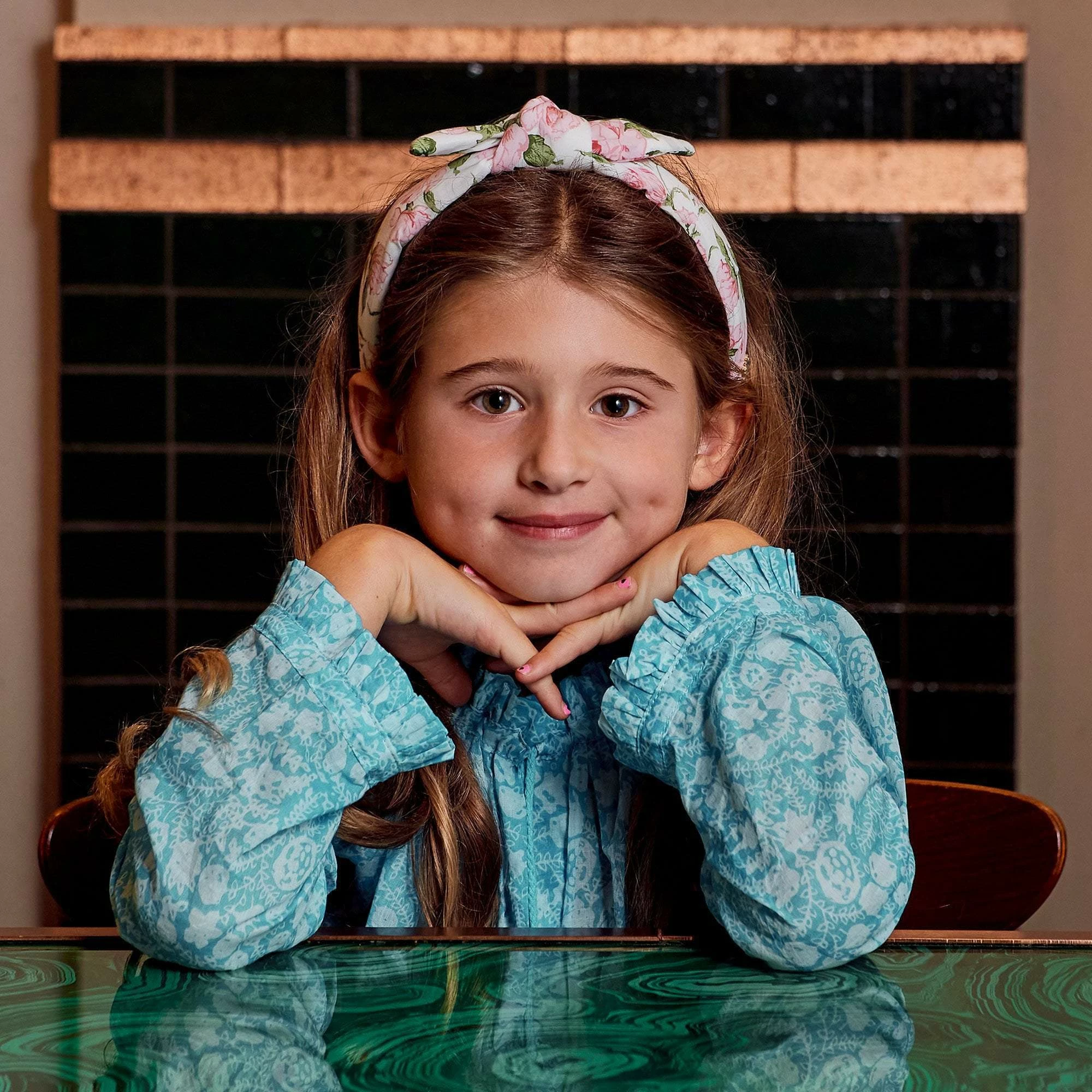 Lele Sadoughi Kids Liberty Knotted Bow Tie Headband, Carline Rose Wear 2 Lele Sadoughi Kids Liberty Knotted Bow Tie Headband, Carline Rose Wear