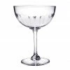 The Vintage List Live A Set Of Six Crystal Champagne Saucers With Lens Design