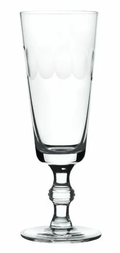 The Vintage List A Set Of Four Champagne Flutes With Lens Design