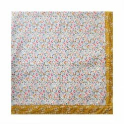 Coco & Wolf Home Décor & Accessories Picnic Blanket Made With Liberty Fabric BETSY GREY & CAPEL MUSTARD