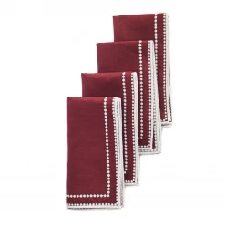 Maison Margaux Margaux Burgundy Napkin - Set Of 4 Live