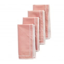 Maison Margaux Margaux Pink Napkin - Set Of 4 Live