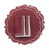 Maison Margaux The Abigail Burgundy Placemat & Napkin - Set Of 2 Live