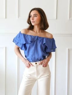 MILLE Beja Top, Riviera Stripe