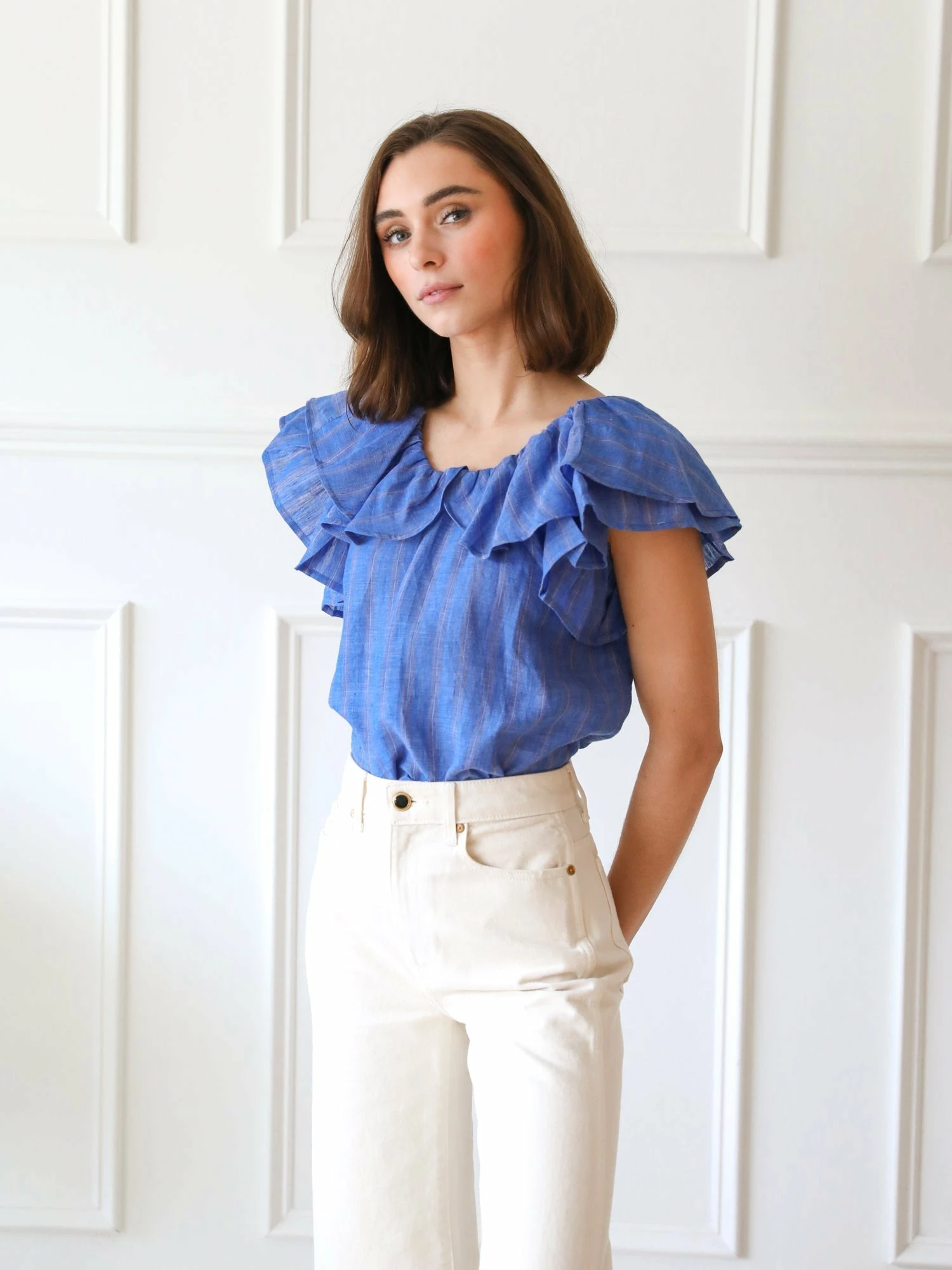 MILLE Beja Top, Riviera Stripe 3 MILLE Beja Top, Riviera Stripe